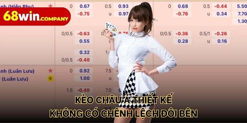 Kèo Châu Á thiết kế không có chênh lệch đôi bên